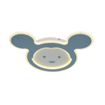 Παιδικό Φωτιστικό οροφής LED MICKEY BLUE με ασύρματο χειριστήριο