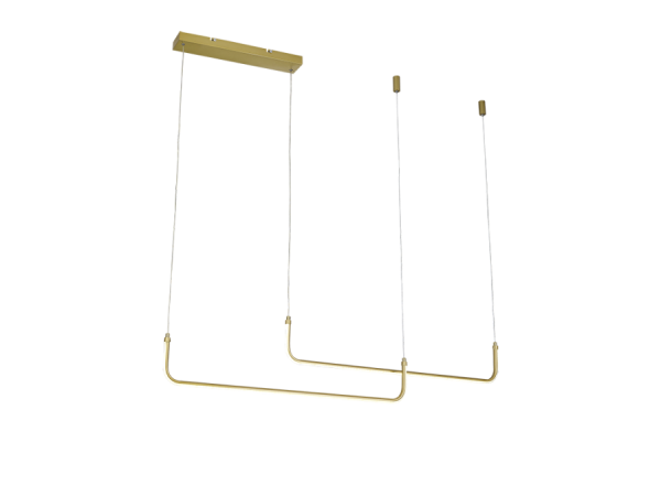 Kρεμαστό φωτιστικό ράγα LED BILBO GOLD με ασύρματο χειριστήριο - Image 2