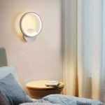 Απλίκα τοίχου στρόγγυλη λευκή LED 18W 1800Lm CCT διακόπτη 3000K-4000Κ-6000Κ