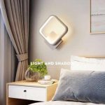 Απλίκα τοίχου σε ρόμβο λευκή LED 18W 1800Lm CCT διακόπτη 3000K-4000Κ-6000Κ