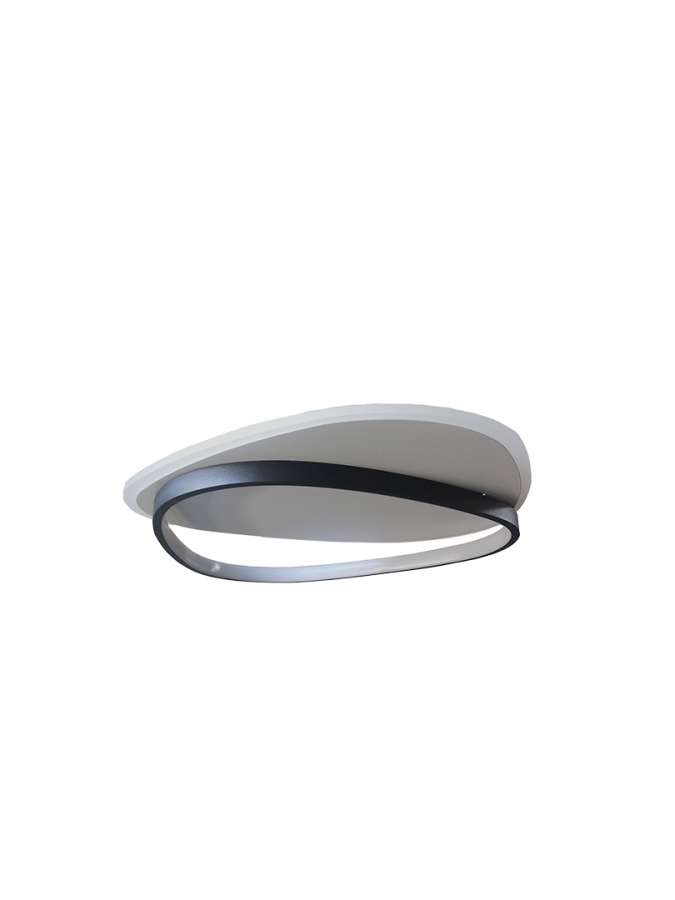 LEG-22218 Φωτιστικό οροφής LED 63W CCT με ασύρματο τηλεχειρισμό ALAVES Μαύρο - Image 1