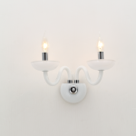 ΕΠΙΤΟΙΧΟ ΦΩΤΙΣΤΙΚΟ  2ΧΕ14 ΛΕΥΚΟ ΚΡΥΣΤΑΛΛΟ+ΧΡΩΜΙΟ ΜΕΤΑΛΛΟ 40X30CM LUNARIA