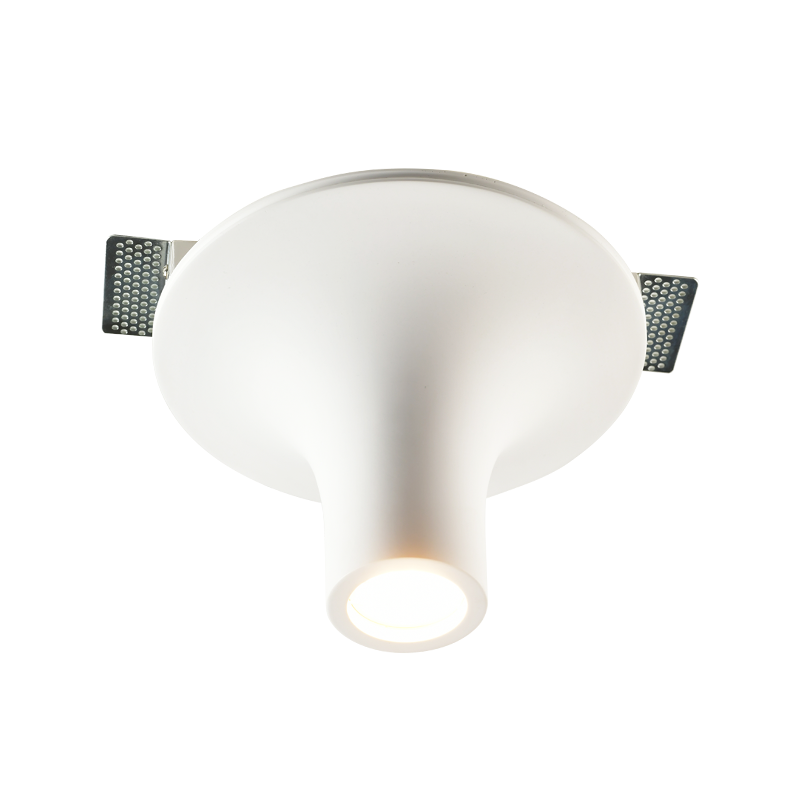 G1018S ΟΡΟΦΗΣ ΦΩΤΙΣΤΙΚΟ 1XGU10 TRIMLESS ΓΥΨΙΝΟ D23XH15CM AVA - Image 1