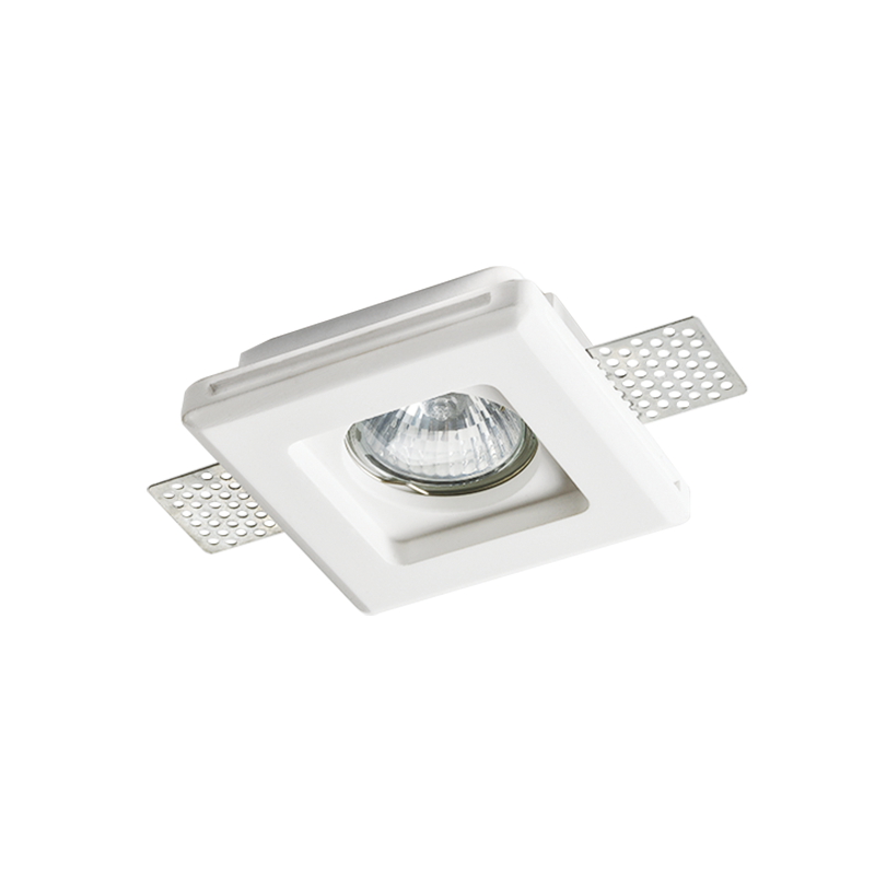 G90041C ΤΕΤΡΑΓΩΝΟ ΓΥΨΙΝΟ TRIMLESS ΣΠΟΤ ERIN GU10 - Image 1