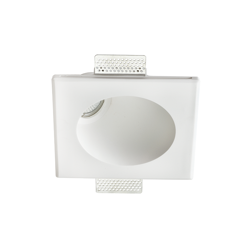 G90351C ΣΤΡΟΓΓΥΛΟ ΓΥΨΙΝΟ TRIMLESS ΣΠΟΤ JADE GU10 ΠΛΑΓΙΟΥ ΦΩΤΙΣΜΟΥ - Image 1