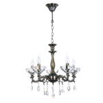 ΚΡΕΜΑΣΤΟ ΦΩΤΙΣΤΙΚΟ 5ΧΕ14 ΜΕΤΑΛΛΙΚΟ ΜΠΡΟΝΖΕ+ΚΡΥΣΤΑΛΛΟ Φ54ΧΗ130CM SARTO