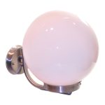 Φωτιστικό απλίκα εξωτερικού χώρου με πλαστική μπάλα 25cm σε ανοξείδωτο μέταλλο - Image 2