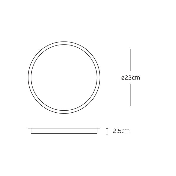Φωτιστικό Οροφής LED Panel Slim Plastic 50cm 36W 3CCT IP40 Μαύρο - Image 4