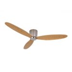 Beacon Ανεμιστήρας Οροφής Lucci Air Airfusion Radar Brushed Chrome/Teak DC με ασύρματο χειριστήριο