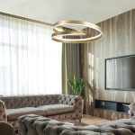 Κρεμαστό Φωτιστικό Led 59W 3000K D60cm Χρυσό Capri 4291301 - Image 2