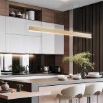 Κρεμαστό Φωτιστικό Γραμμικό Led 52W 3000K Χρυσό L117,5cm Lee 4303300 - Image 2