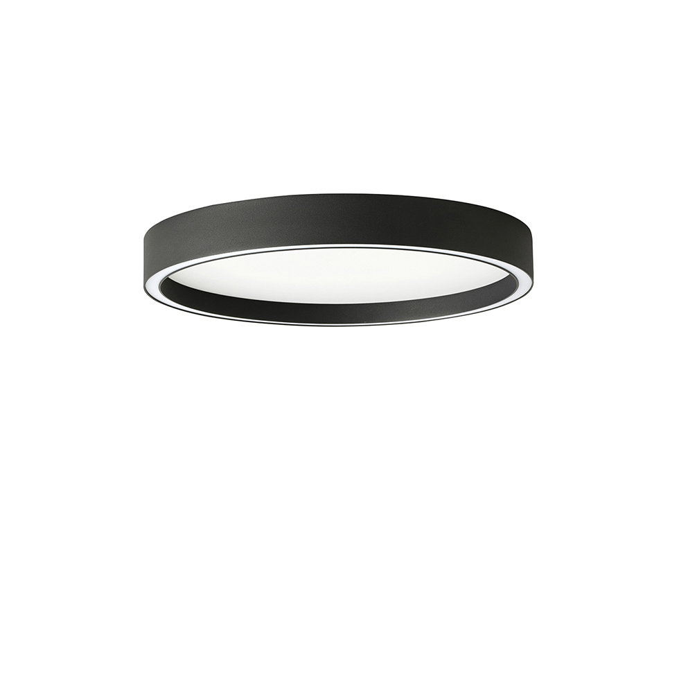 66dace1f28d46_4292700 Φωτιστικό Οροφής LED 30W 947Lm 3000K/4000Κ CCT Mαύρo D:400 Vanessa - Image 1