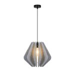 Κρεμαστό Φωτιστικό Μονόφωτο Γκρι από τσόχα Barano