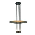 ΚΡΕΜΑΣΤΟ ΦΩΤΙΣΤΙΚΟ LED 18W 3000K 1260LM ΟN/OFF ELIA ΜΑΥΡΟ ΜΕ ΚΑΠΕΛΟ IP20 D60XH104CM