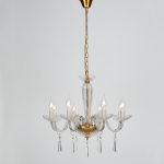 ΚΡΕΜΑΣΤΟ ΦΩΤΙΣΤΙΚΟ 8ΧΕ14 ΔΙΑΦΑΝΟ ΚΡΥΣΤΑΛΛΟ+ΧΡΥΣΟ ΜΕΤΑΛΛΟ Φ60ΧΗ181CM VIOLET