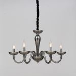 ΚΡΕΜΑΣΤΟ ΦΩΤΙΣΤΙΚΟ  5ΧΕ14 ΦΙΜΕ ΚΡΥΣΤΑΛΛΟ+ΧΡΩΜΙΟ ΜΕΤΑΛΛΟ Φ69ΧΗ168CM LUNARIA