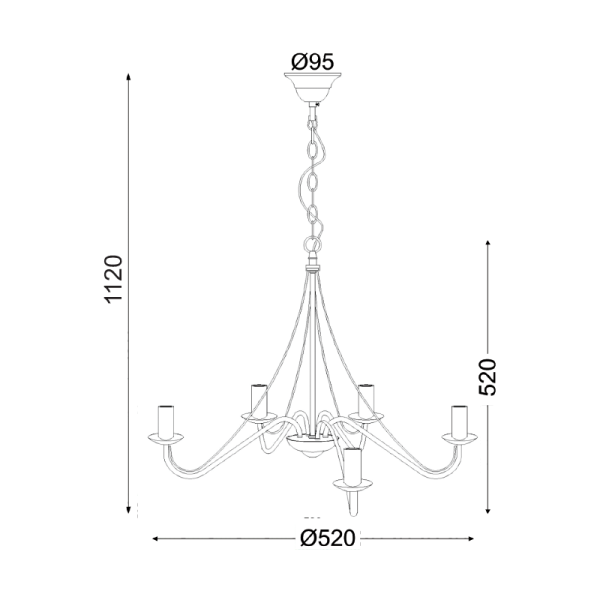 ΚΡΕΜΑΣΤΟ ΚΑΦΕ ΜΕΤΑΛΛΙΚΟ 5ΧΕ14 PALMYRA - Image 2