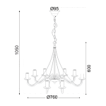 ΚΡΕΜΑΣΤΟ ΚΑΦΕ ΜΕΤΑΛΛΙΚΟ 8ΧΕ14 PALMYRA - Image 2