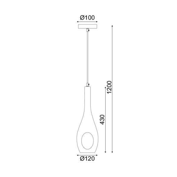 ΚΡΕΜΑΣΤΟ ΓΥΑΛΙ ΤΡΥΠΑ 1ΧΕ14 CAVE - Image 2