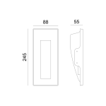 ΓΥΨΙΝΟ TRIMLESS Φ/Σ MYLA ΕΜΜΕΣΟΥ ΦΩΤΙΣΜΟΥ MR11 12V - Image 2