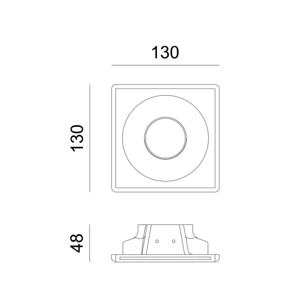 ΣΤΡΟΓΓΥΛΟ ΓΥΨΙΝΟ TRIMLESS ΣΠΟΤ REMY GU10 - Image 2