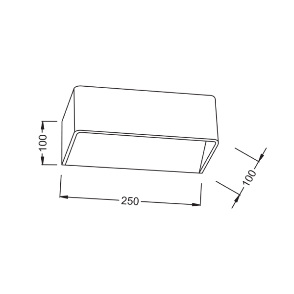 ΕΠΙΤΟΙΧΙΟ ΦΩΤΙΣΤΙΚΟ LED ΑΠΟΧΡΩΣΗ ΞΥΛΟΥ UPDOWN PARALLEL 2X3W 230V 3000K 30000h NEPHELE - Image 3