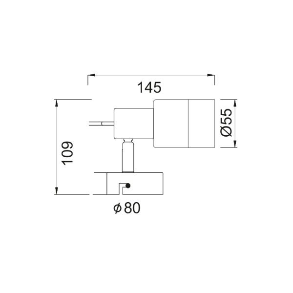 ΣΠΟΤ Ι ΝΙΚΕΛ ΜΕ ΔΙΑΦΑΝΟ ΓΥΑΛΙ 1 Χ GU10 PLATINUM - Image 2