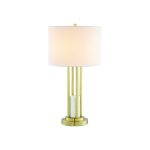 ΕΠΙΤΡΑΠΕΖΙΟ ΦΩΤΙΣΤΙΚΟ 1ΧΕ27 BELIZE ΧΡΥΣΟ ΜΕΤ/ΚΟ+ΛΕΥΚΟ ΑΜΠΑΖΟΥΡ-ΜΑΡΜΑΡΟ IP20 D35,6XH66CM