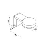 ΦΩΤΙΣΤΙΚΟ ΓΙΑ ΕΠΙΠΛΟ ΜΠΑΝΙΟΥ LED 5W 3000K 330LM LUSTRO ΧΡΩΜΙΟ IP44 8X14,5X6,5CM - Image 2
