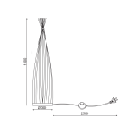 ΕΠΙΔΑΠΕΔΙΟ ΦΩΤΙΣΤΙΚΟ 1ΧΕ27 BAMBOO D30XH100CM SERIFOS - Image 3