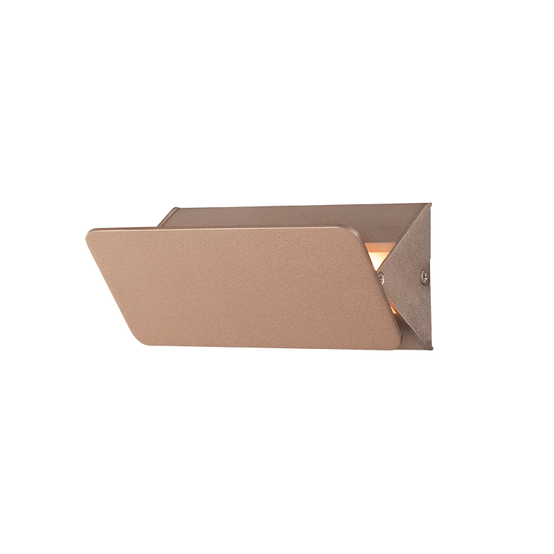 ZD80645LEDGD ΕΠΙΤΟΙΧΟ ΦΩΤΙΣΤΙΚΟ LED 5W 3000K ΑΛΟΥΜΙΝΙΟ ΧΡΥΣΟ 16X8X5,5CM PYRAMID - Image 1