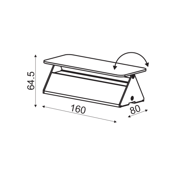 ΕΠΙΤΟΙΧΟ ΦΩΤΙΣΤΙΚΟ LED 5W 3000K ΑΛΟΥΜΙΝΙΟ ΧΡΥΣΟ 16X8X5,5CM PYRAMID - Image 3