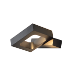 ΕΠΙΤΟΙΧΟ ΦΩΤΙΣΤΙΚΟ LED 6W 3000K ΑΛΟΥΜΙΝΙΟ ΜΑΥΡΟ 14,5X13X3CM CYCLOP