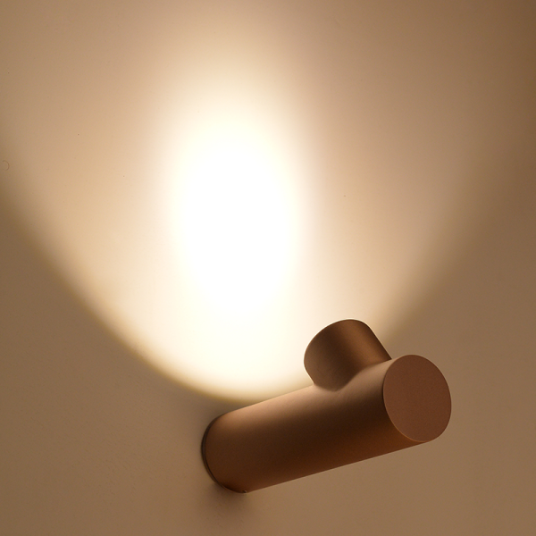 ΕΠΙΤΟΙΧΟ ΦΩΤΙΣΤΙΚΟ  LED 6W 3000K ΑΛΟΥΜΙΝΙΟ ΧΡΥΣΟ 23Χ10,7Χ6,5CM FARO - Image 2