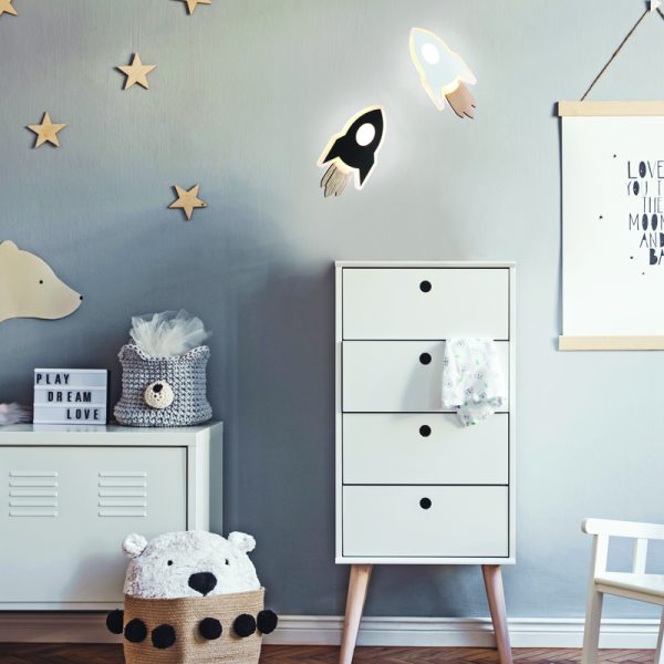 ΕΠΙΤΟΙΧΟ ΦΩΤΙΣΤΙΚΟ LED 5.5W 3000K 385LM NASA ΛΕΥΚΟ MDF 24X13X3.8CM - Image 2