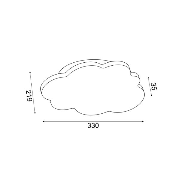 ΕΠΙΤΟΙΧΟ ΠΑΙΔΙΚΟ ΦΩΤΙΣΤΙΚΟ LED 10W 3000K 800LM ΛΕΥΚΟ MDF 33X3,5X22CM HOLMA - Image 3