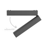 Φωτιστικό LED 12W 3CCT για Ultra-Thin μαγνητική ράγα σε μαύρη απόχρωση (by tuya and zigbee) D:23cmX8cm (T04805-BL) - Image 4