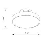 Ανεμιστήρας Οροφής Teton 56W 3CCT LED σε λευκό χρώμα (101001020) - Image 2