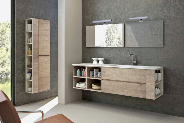 Επιτοίχιο φωτιστικό LED από πλαστικό σε χρώμιο απόχρωση (1045-Χρώμιο) - Image 2