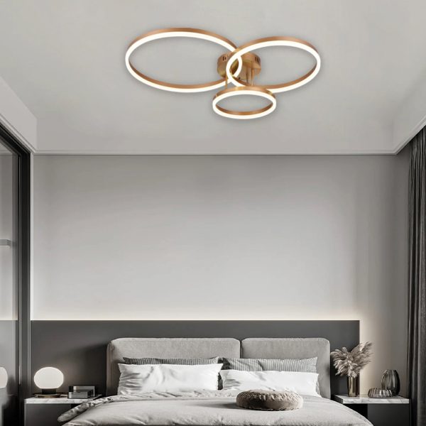 Φωτιστικό οροφής LED 75W 3CCT (by switch on base) D:80cm (6094-A-Black) - Image 3