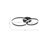 Φωτιστικό  οροφής LED 45W 3CCT (by switch on base)  D:70cm (6094-B-Golden) - Image 3