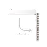 Φωτιστικό LED 12W 3CCT για Ultra-Thin μαγνητική ράγα σε λευκή απόχρωση (by tuya and zigbee) D:23cmX8cm (T04805-WH) - Image 3