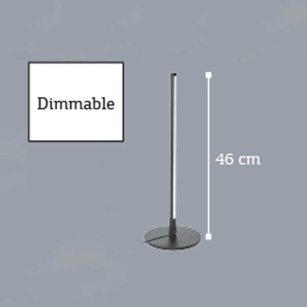 Επιτραπέζιο φωτιστικό LED 7W από μαύρο μέταλλο και ακρυλικό (3012) - Image 2
