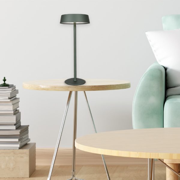 Επιτραπέζιο επαναφορτιζόμενο φωτιστικό 3CCT σε μπέζ απόχρωση (3030-Beige) - Image 2