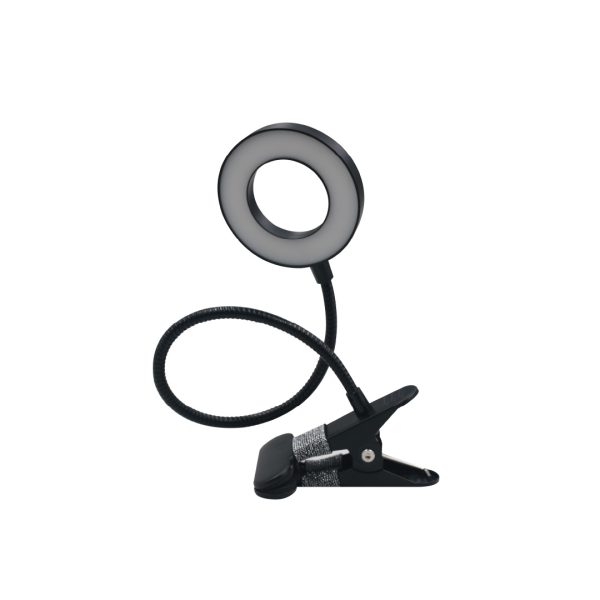 Φωτιστικό LED 7W 3CCT (by switch) με κλίπ σε μαύρο χρώμα D:38cm (3044-BL) - Image 2