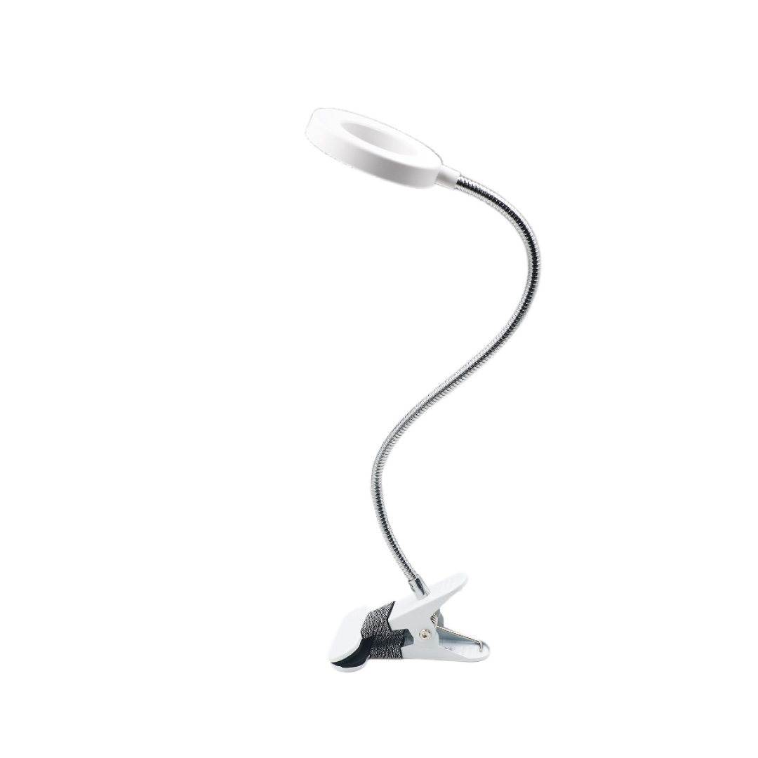 3044-WH Φωτιστικό LED 7W 3CCT (by switch) με κλίπ σε λευκό χρώμα D:38cm (3044-WH) - Image 1