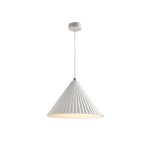 Κρεμαστό φωτιστικό λευκό από γύψο 1XE27 D:30cm (4065-White)