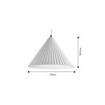 Κρεμαστό φωτιστικό λευκό από γύψο 1XE27 D:30cm (4065-White) - Image 2