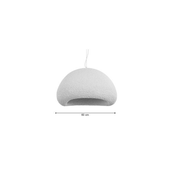 Κρεμαστό φωτιστικό από Fiberglass 1XE27 D:60cm (4067-A) - Image 3