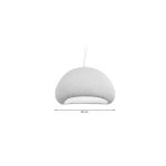 Κρεμαστό φωτιστικό από Fiberglass 1XE27 D:50cm (4067-Β) - Image 2